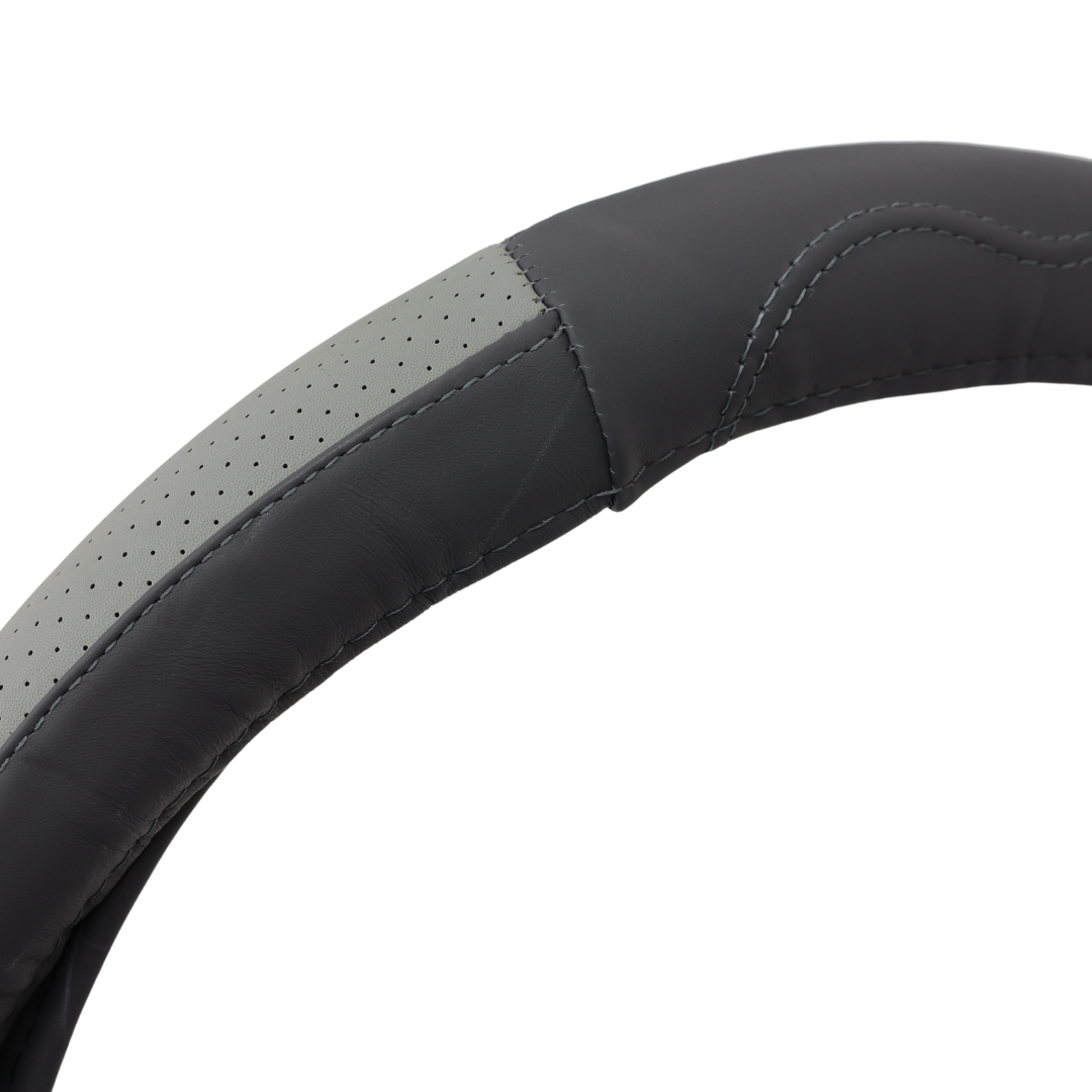 Оплетка руля XXL 45 (кожа) серая Оплетка руля XXL 45 (кожа) серая