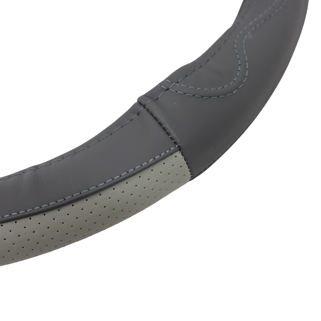 Оплетка руля XXL 45 (кожа) серая Оплетка руля XXL 45 (кожа) серая