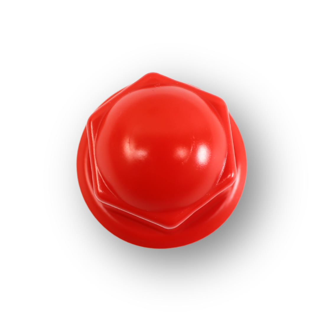 Колпачек на гайку 27 красный Колпачек на гайку 27 красный