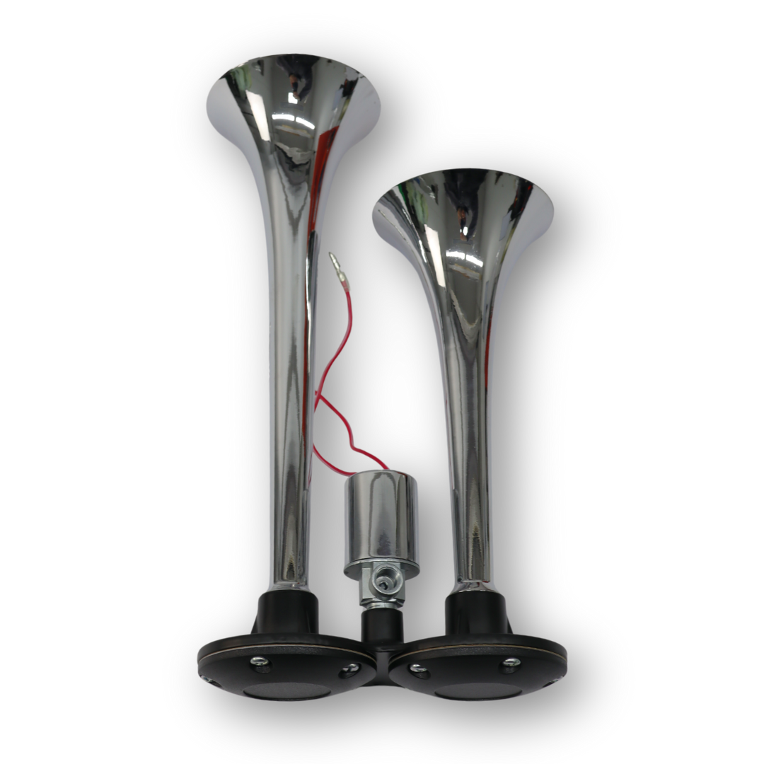 Сигнал хром 2 дудки 24V \300mm\ Сигнал хром 2 дудки 24V \300mm\