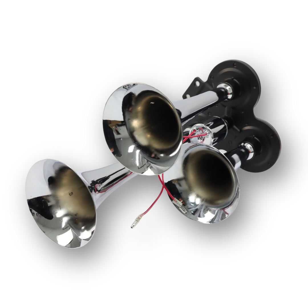 Сигнал хром 3 дудки 24V \300mm\