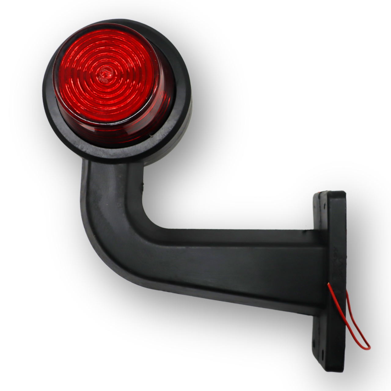 Фонарь габаритный рог LED кривой 18 диодов \красно-белый NEON \F.PLAS\ Фонарь габаритный рог LED кривой 18 диодов \красно-белый NEON \F.PLAS\