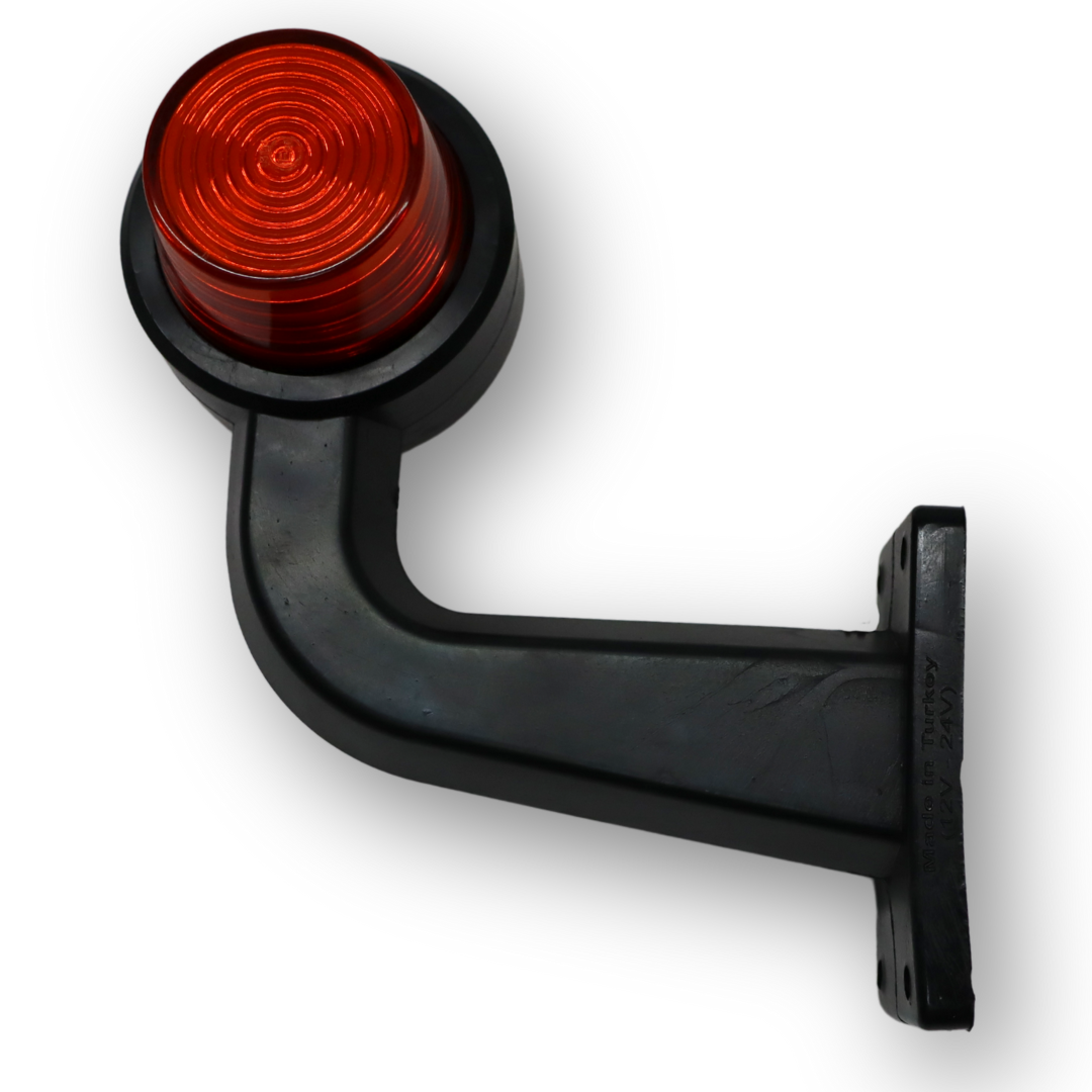 Фонарь габаритный рог LED кривой 18 диодов \желто-красный NEON \F.PLAS\ Фонарь габаритный рог LED кривой 18 диодов \желто-красный NEON \F.PLAS\