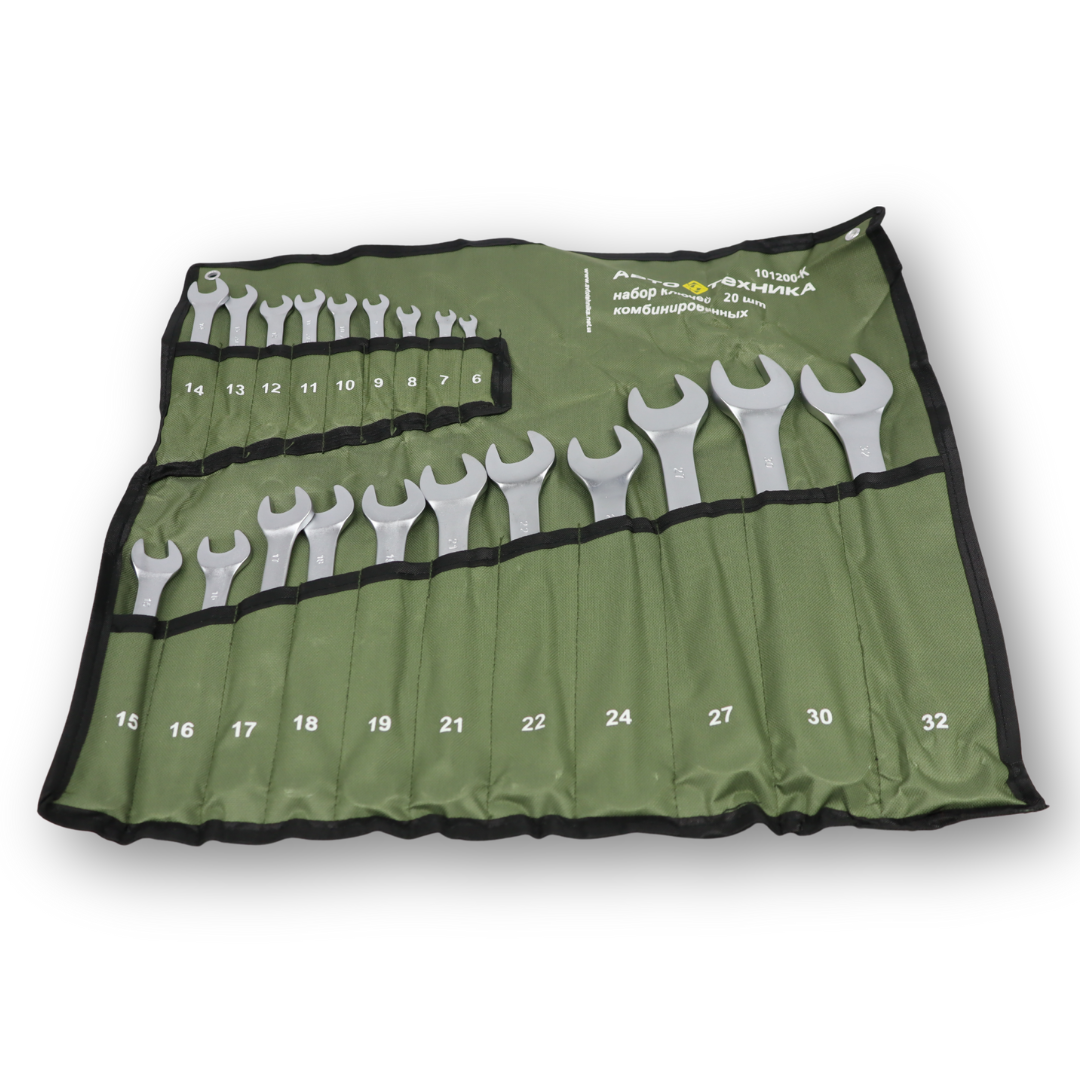 Набір ключів ріжок-накидок (20шт.)