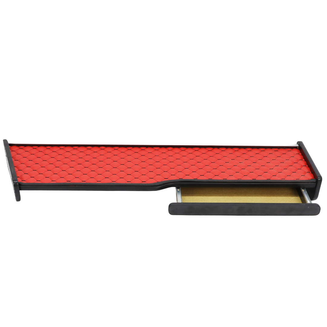 Полка кабины длинная MAN TGX красная\ST- Экокожа стёжка\ Полка кабины длинная MAN TGX красная\ST- Экокожа стёжка\