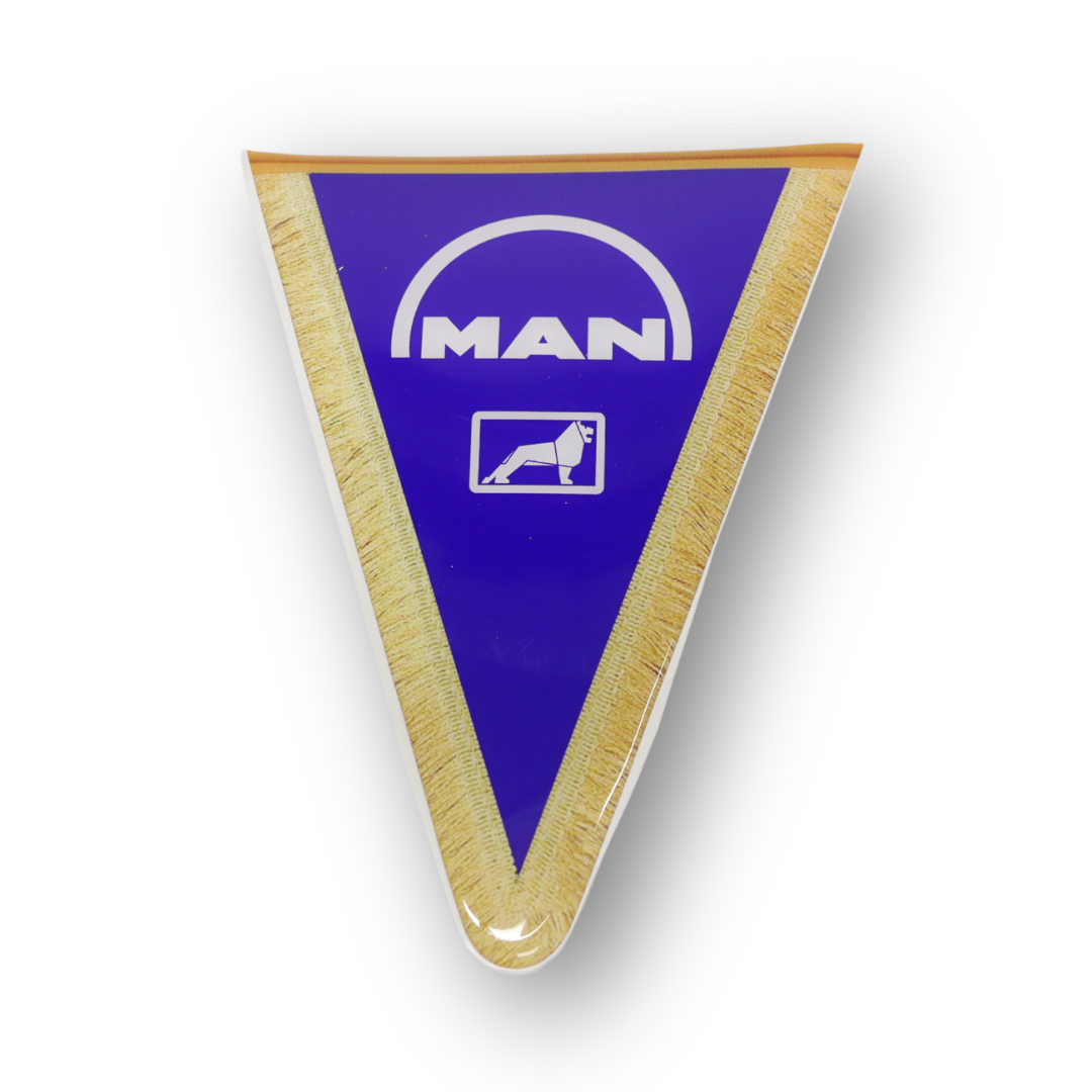 Декоративная наклейка треугольная надпись MAN синяя Декоративная наклейка треугольная надпись MAN синяя