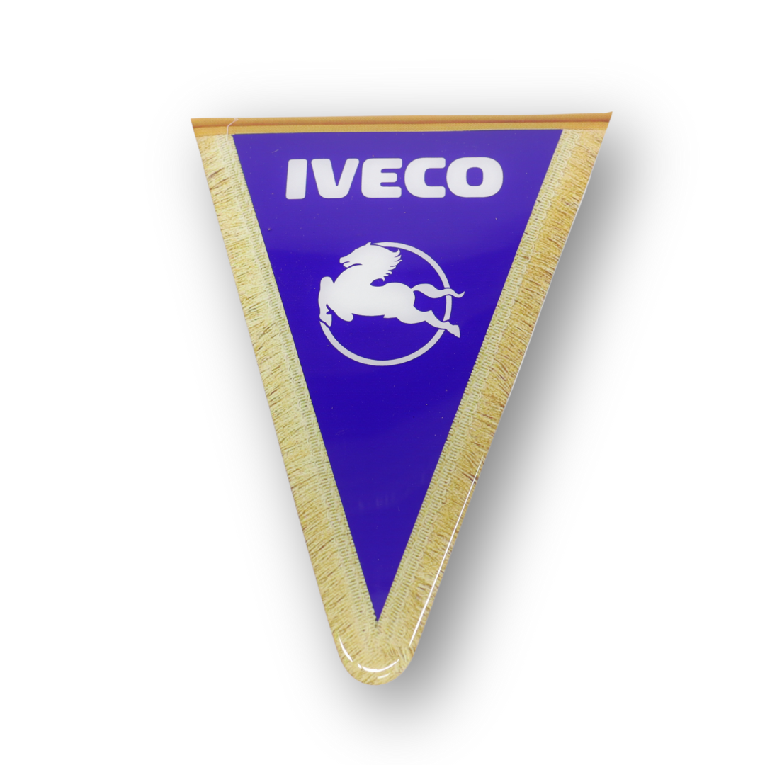 Декоративная наклейка треугольная надпись IVECO синяя Декоративная наклейка треугольная надпись IVECO синяя