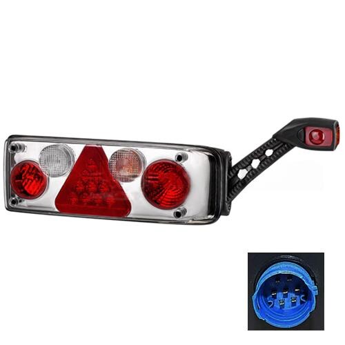 Фонарь задний универсальный ECOSTAR III диодно-ламповый с разъемом EasyConn II с доп габар.\прав.\