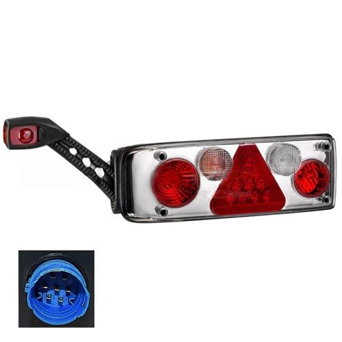 Фонарь задний универсальный ECOSTAR III диодно-ламповый с разъемом EasyConn II с доп габар.\лев.\ Фонарь задний универсальный ECOSTAR III диодно-ламповый с разъемом EasyConn II с доп габар.\лев.\