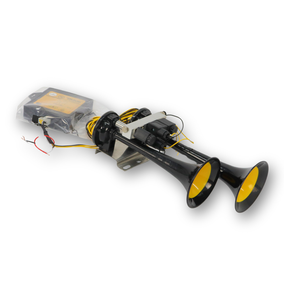 Сигнал воздушный 2 рожка , 24V , \12мелодий \ 118 dB \ BASURI Сигнал воздушный 2 рожка , 24V , \12мелодий \ 118 dB \ BASURI