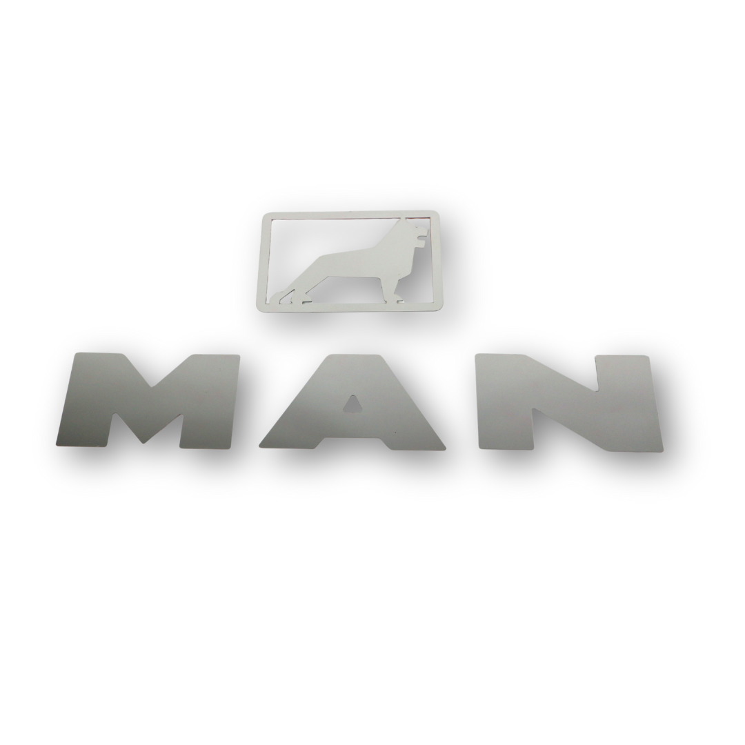 Надпись с логотипом MAN