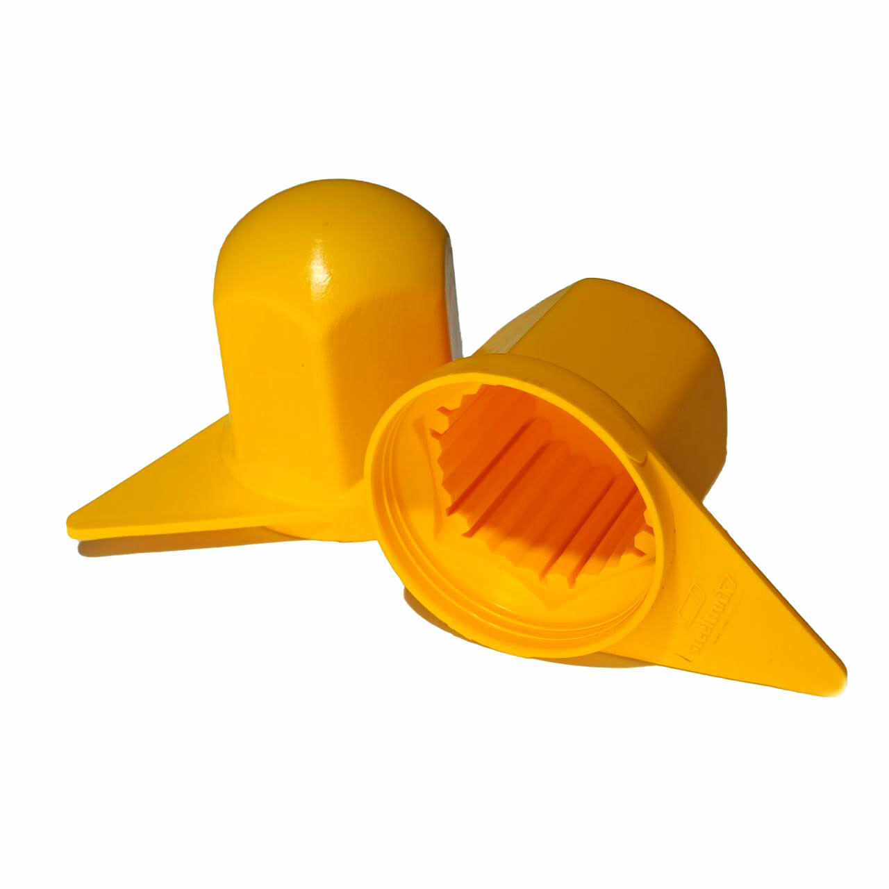 Колпачек на гайку граненый 32*55 с указателем желтый  ( SteelTruck )