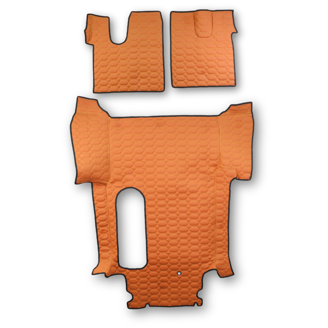 Коврик Экокожа MAN TGM/TGL/TGS/TGA XL -со спальником 2007-2020;МКПП,коричневый,