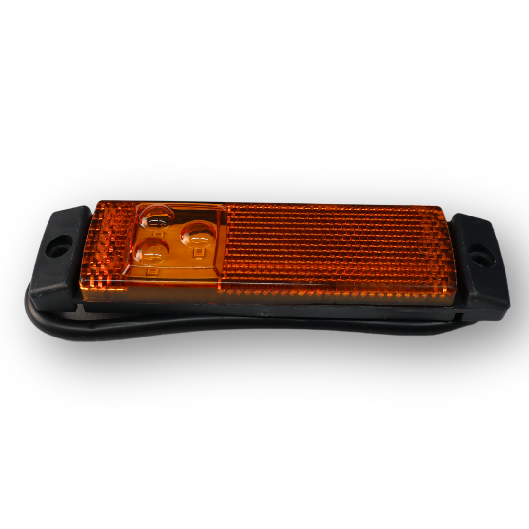 Фонарь габаритный диодный желтый \без крепления, 3 диода + отражатель\ Фонарь габаритный диодный желтый \без крепления, 3 диода + отражатель\