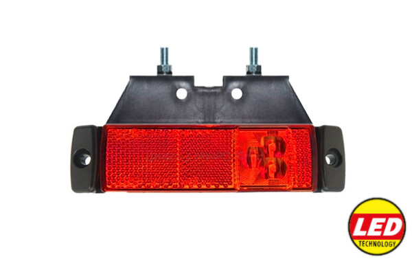 Ліхтар габаритний діодний червоний \з кріпленням, 3 діода + відбивач\ Ліхтар габаритний діодний червоний \з кріпленням, 3 діода + відбивач\