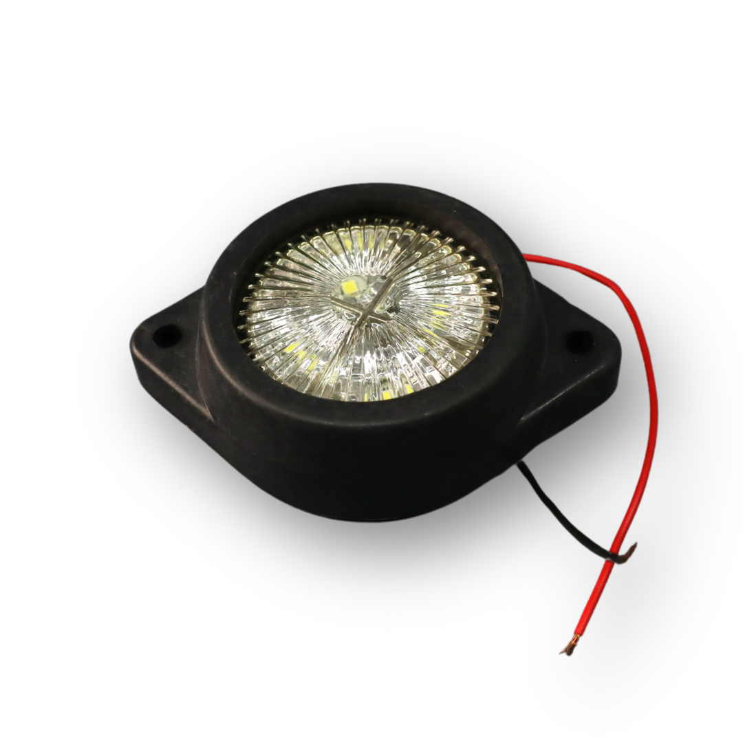 Фонарь габаритный  диодный белый (73*60)