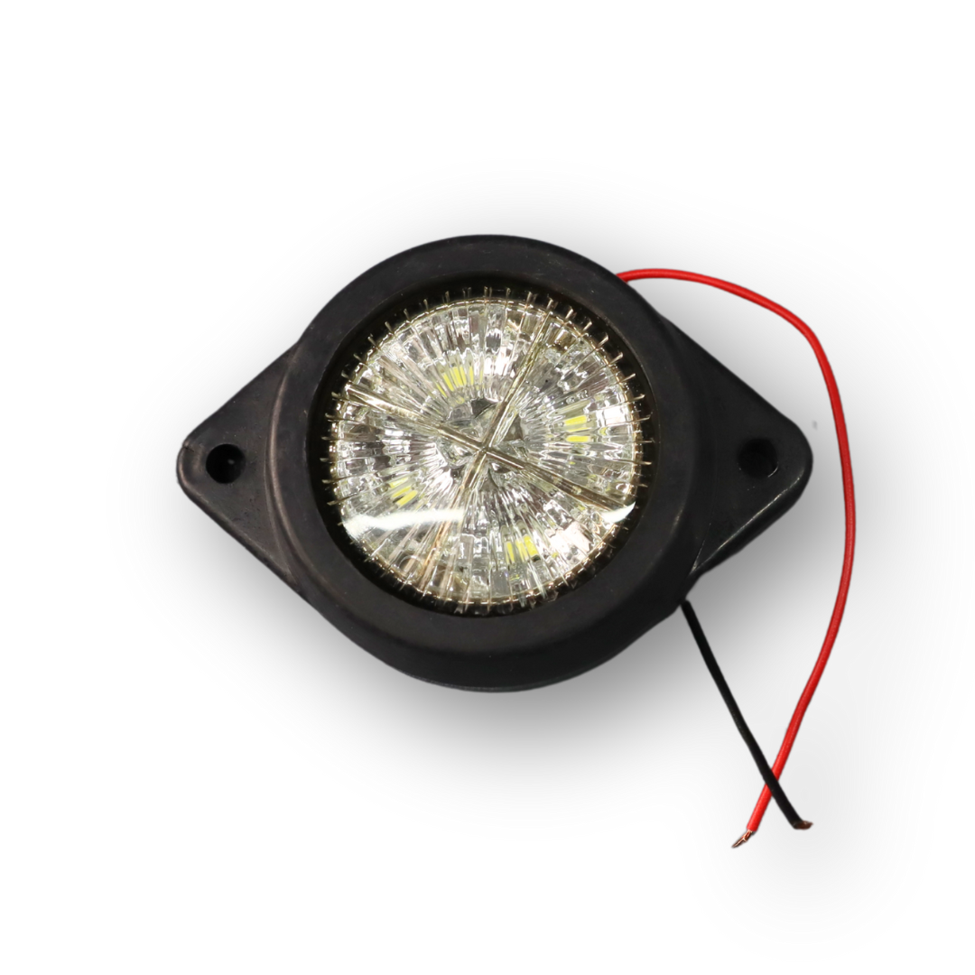 Фонарь габаритный  диодный белый (73*60)