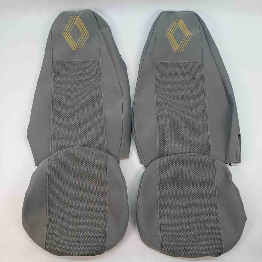 Чехол на сиденья Renault Magnum (2001- 2013) водитель, пассажир поворотное сидение, серый Чехол на сиденья Renault Magnum (2001- 2013) водитель, пассажир поворотное сидение, серый