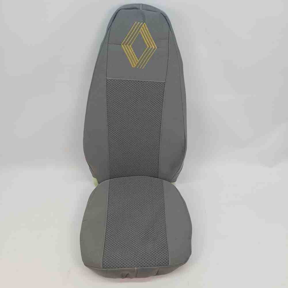 Чехол на сиденья Renault Magnum (2001- 2013) водитель, пассажир поворотное сидение, серый Чехол на сиденья Renault Magnum (2001- 2013) водитель, пассажир поворотное сидение, серый