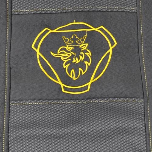 Чохол на сидіння SCANIA R,G,P (2004-2017) водить. складне - пас. складане, сірий