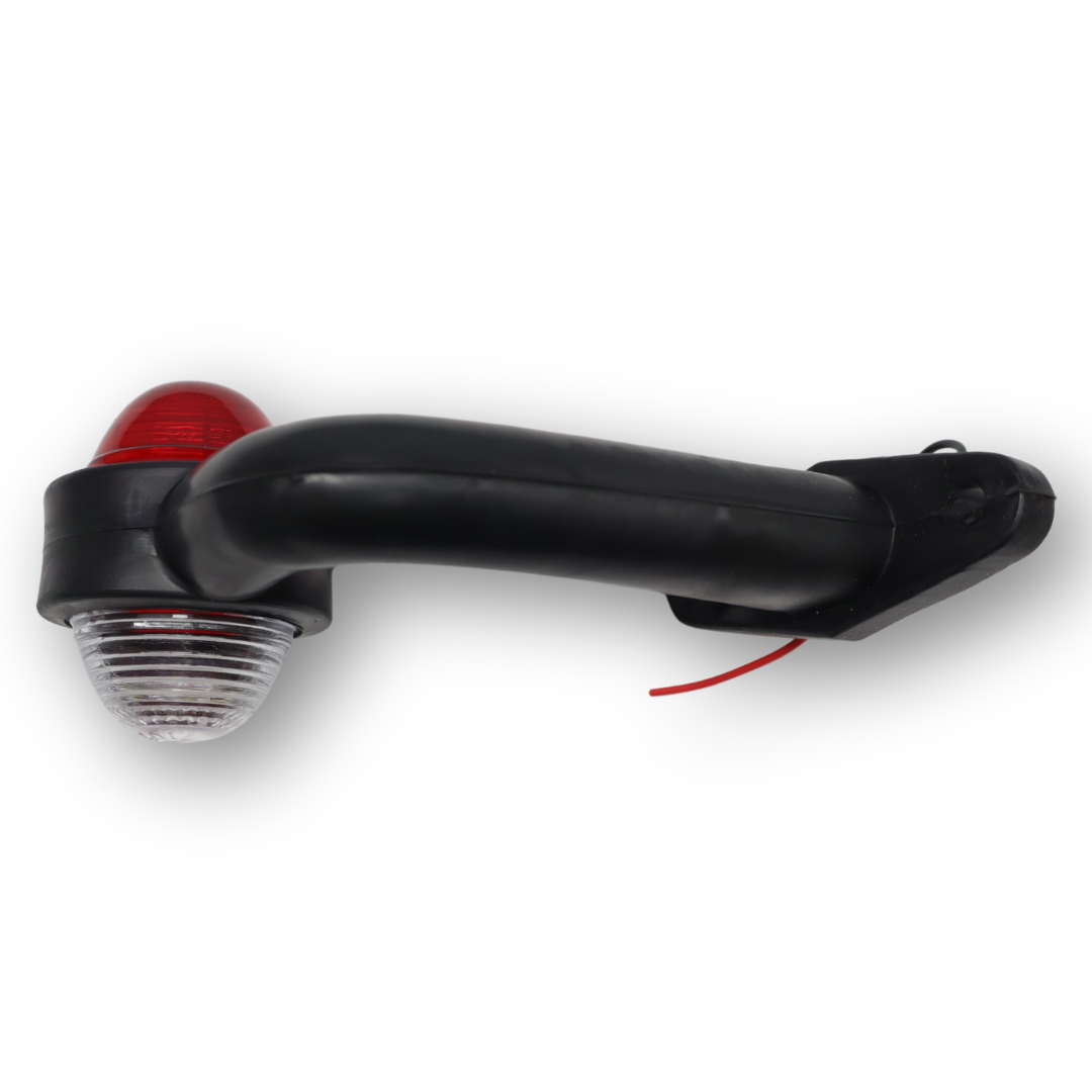 Фонарь габаритный рог двухцветный кривой средний 16 см \F.PLAS\ Фонарь габаритный рог двухцветный кривой средний 16 см \F.PLAS\