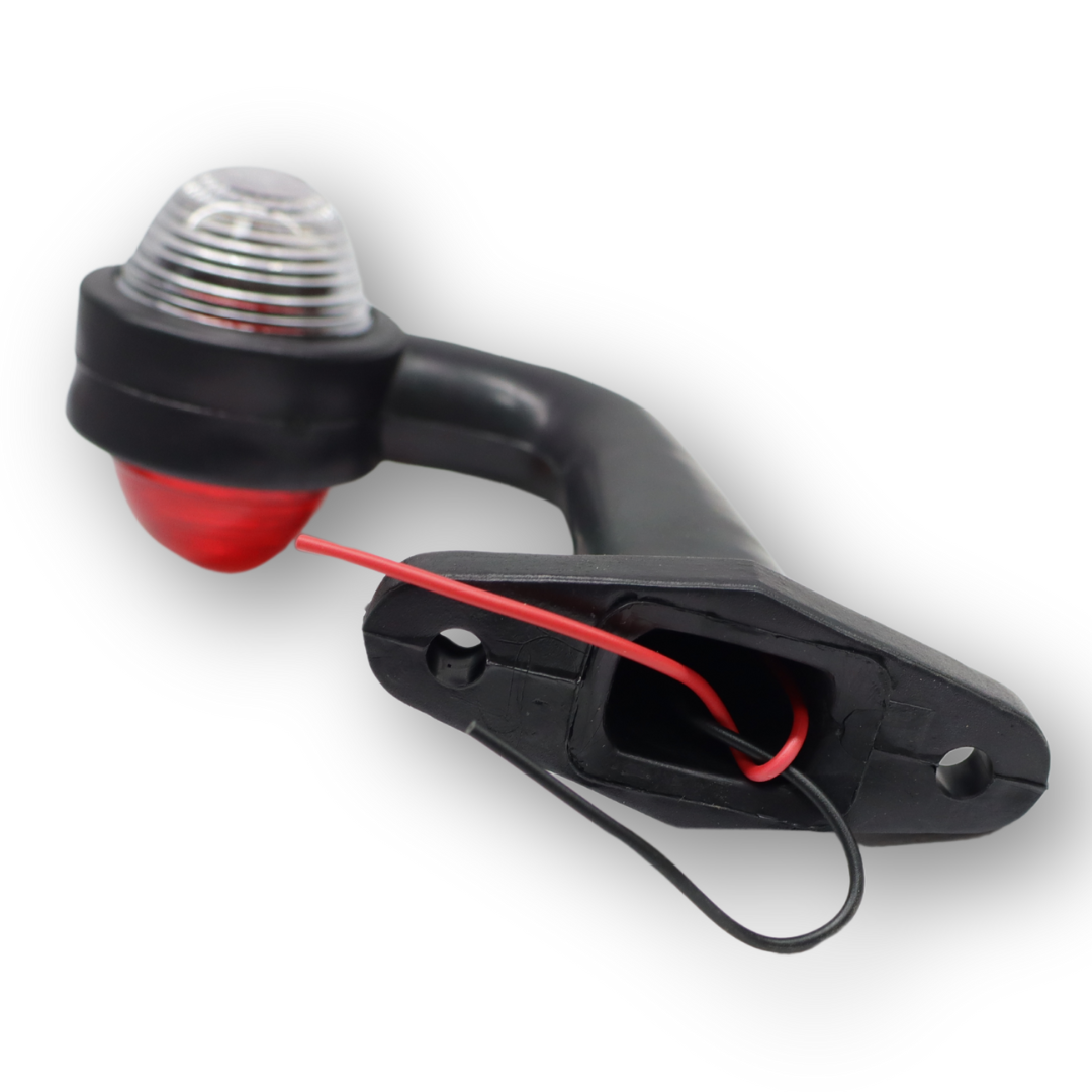 Фонарь габаритный рог двухцветный кривой средний 16 см \F.PLAS\ Фонарь габаритный рог двухцветный кривой средний 16 см \F.PLAS\