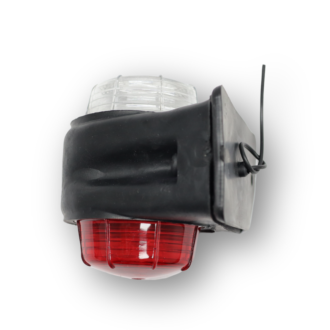 Фонарь габаритный рог двухцветный большой