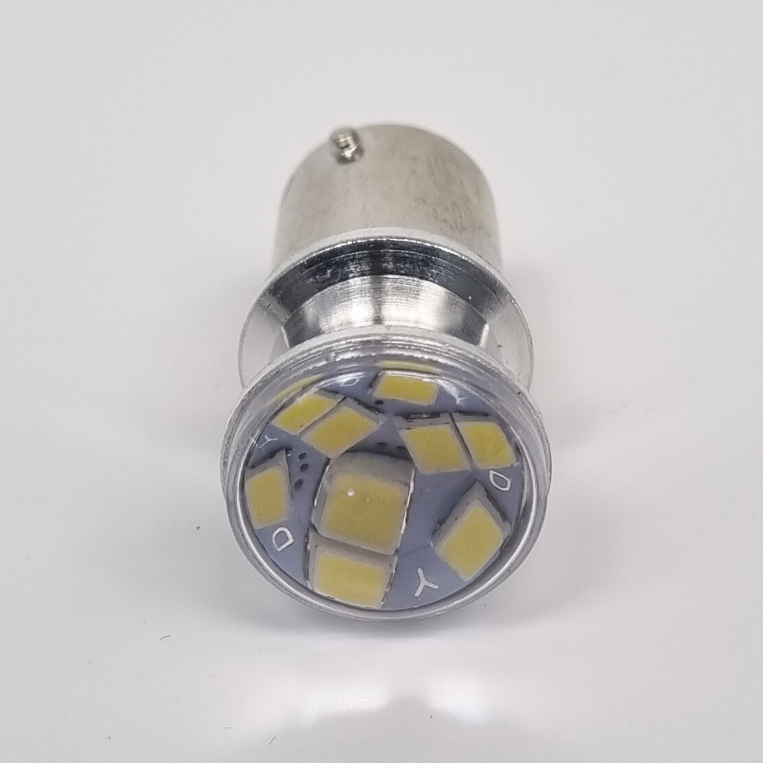 Лампочка LED FLASH 24V 9SMD белая \ стробоскоп BA15s