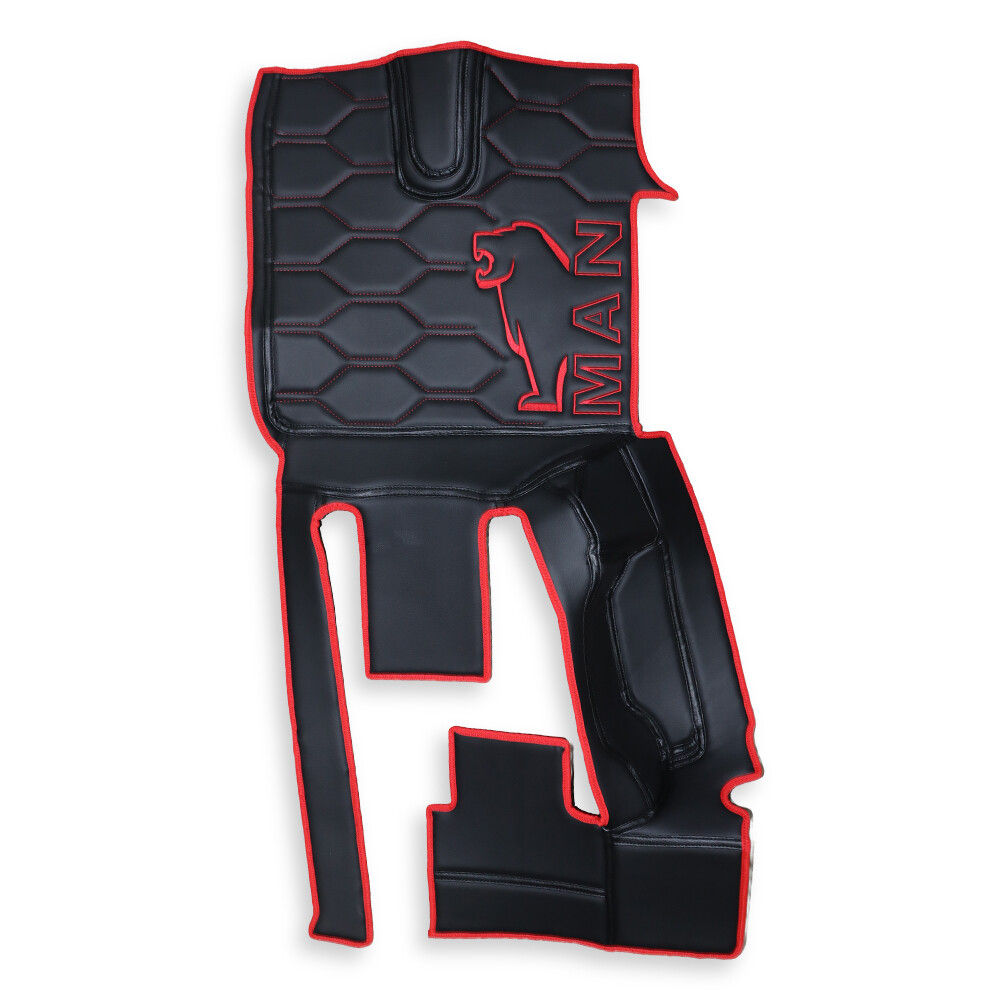 Коврик 3D Экокожа MAN TGX с 2021 АКПП, черный Коврик 3D Экокожа MAN TGX с 2021 АКПП, черный