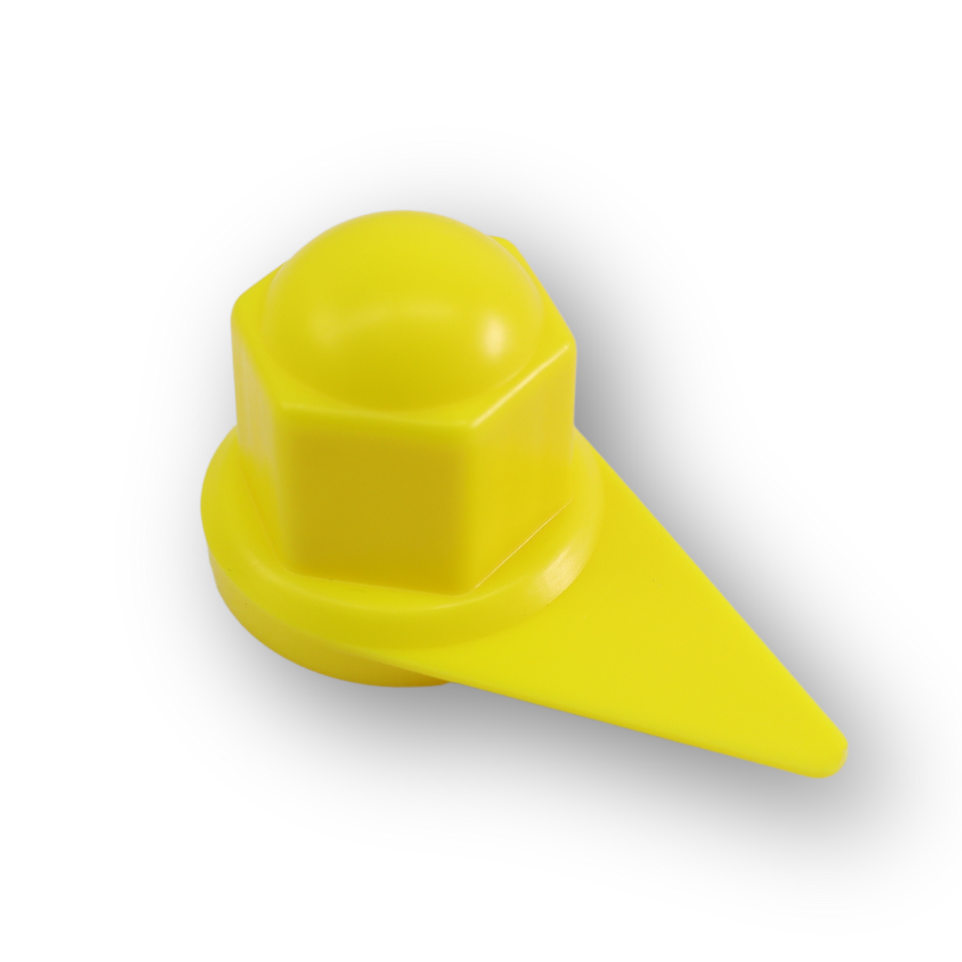 Колпачек на гайку 27 с указателем желтый Колпачек на гайку 27 с указателем желтый