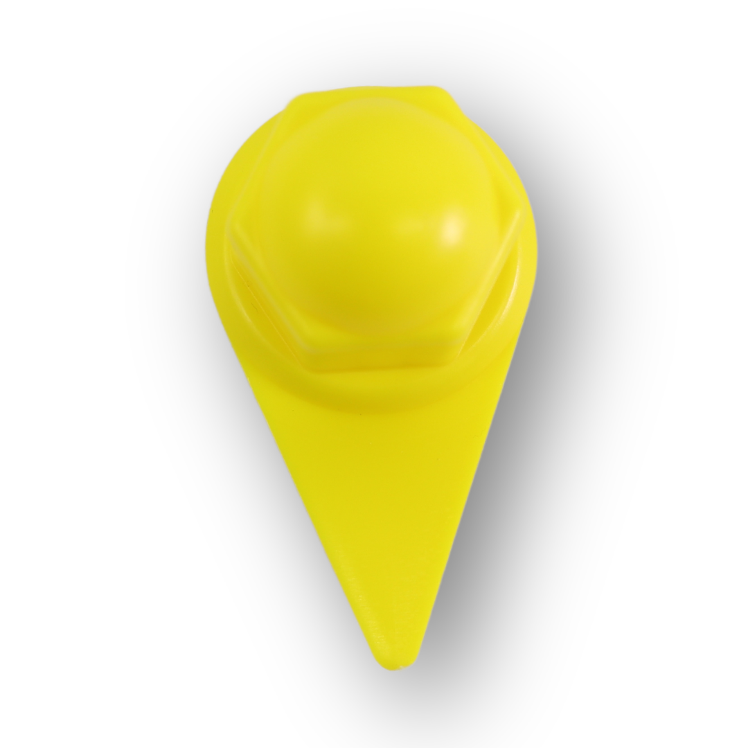 Колпачек на гайку 27 с указателем желтый Колпачек на гайку 27 с указателем желтый