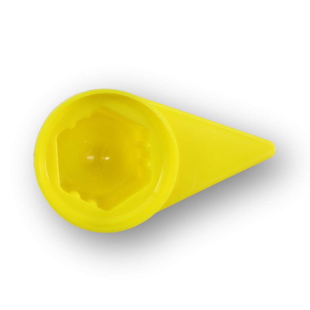 Колпачек на гайку 27 с указателем желтый Колпачек на гайку 27 с указателем желтый