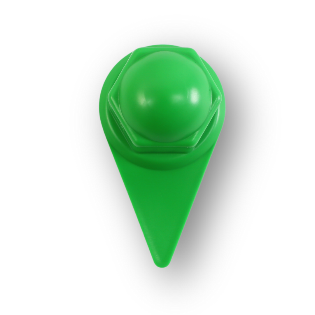 Колпачек на гайку 27 с указателем зеленый Колпачек на гайку 27 с указателем зеленый