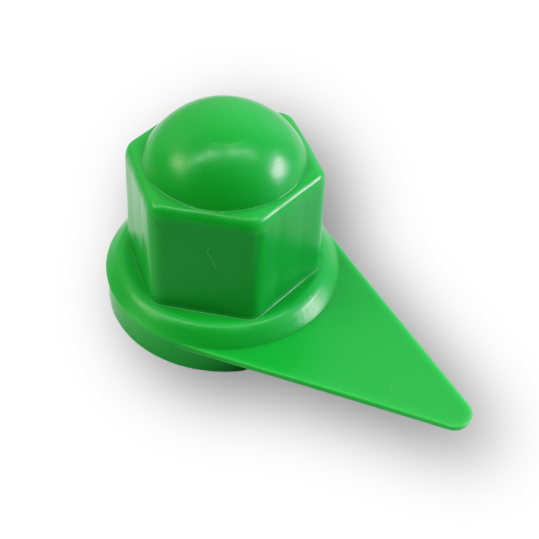 Колпачек на гайку 27 с указателем зеленый Колпачек на гайку 27 с указателем зеленый