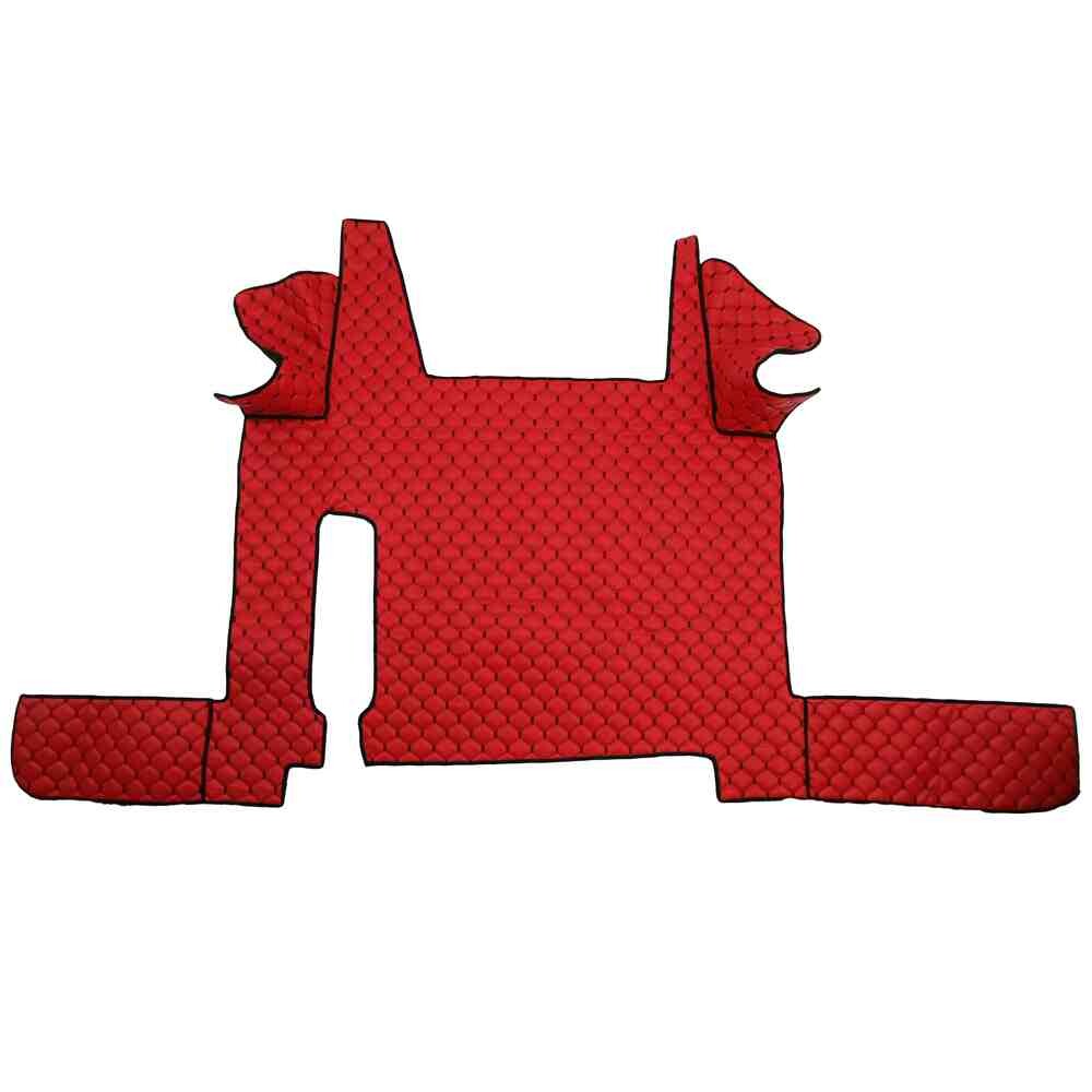 Коврик Экокожа MAN TGX 2017-2020; 2ящ.,АКПП, красный, Коврик Экокожа MAN TGX 2017-2020; 2ящ.,АКПП, красный,