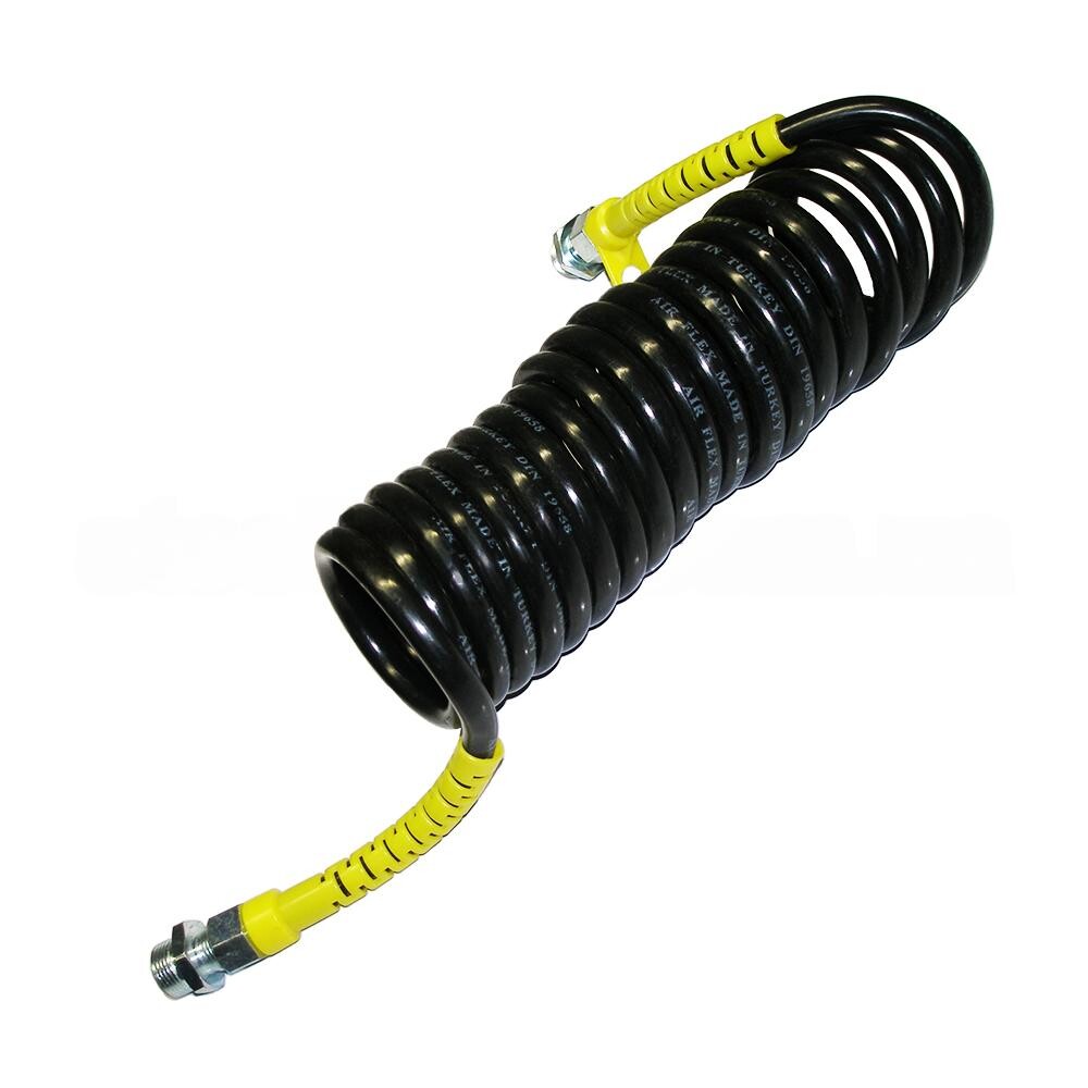 Шланг воздуха 7,2м М22х1,5 ЧЁРНЫЙ /желтый наконечник TKM Шланг воздуха 7,2м М22х1,5 ЧЁРНЫЙ /желтый наконечник TKM