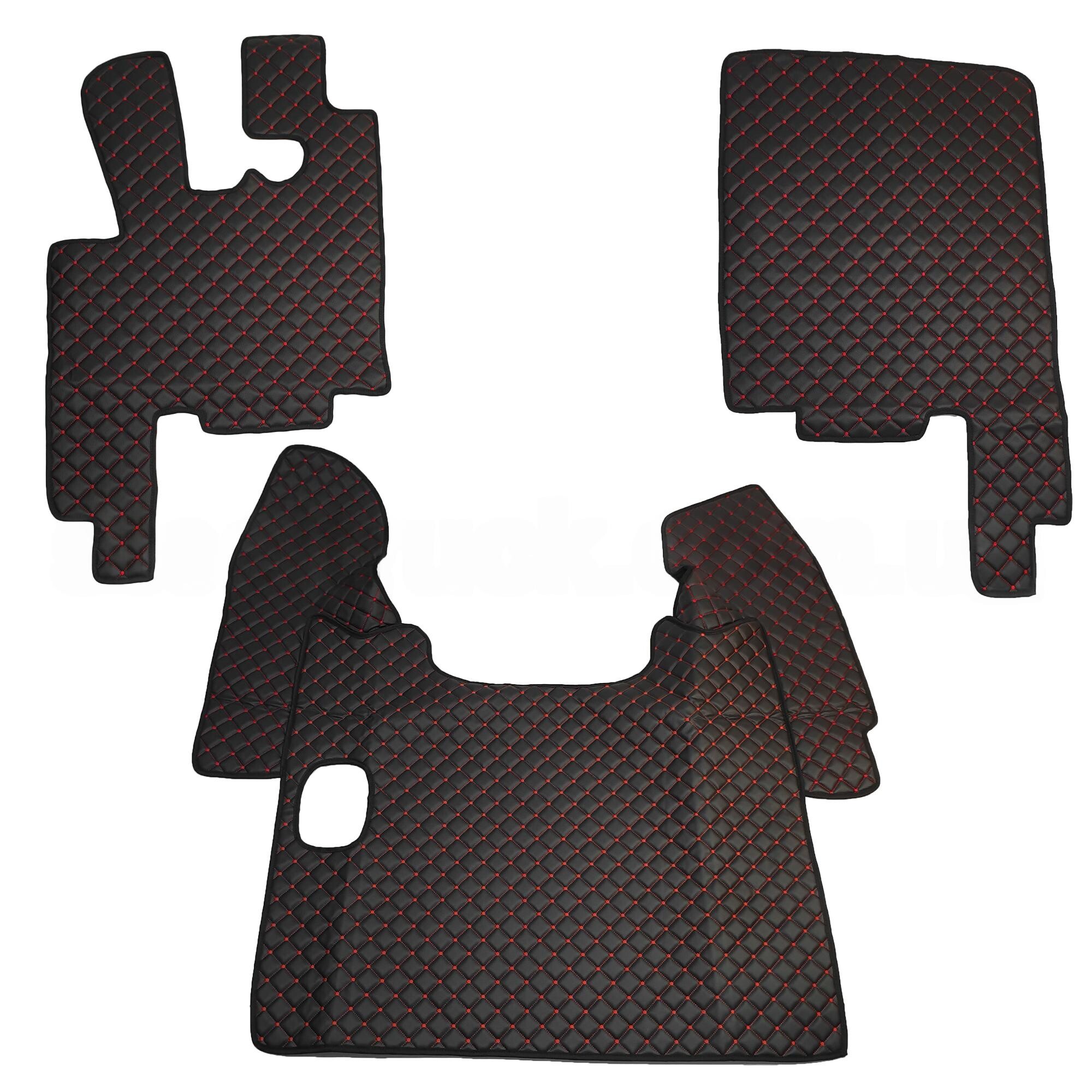 Коврик Экокожа DAF XF105 2005-2013;  МКПП, черный, АСП