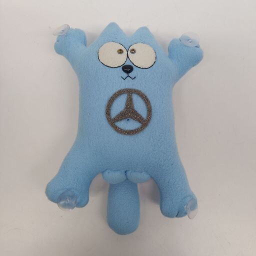 Кот игрушка MERSEDES голубой