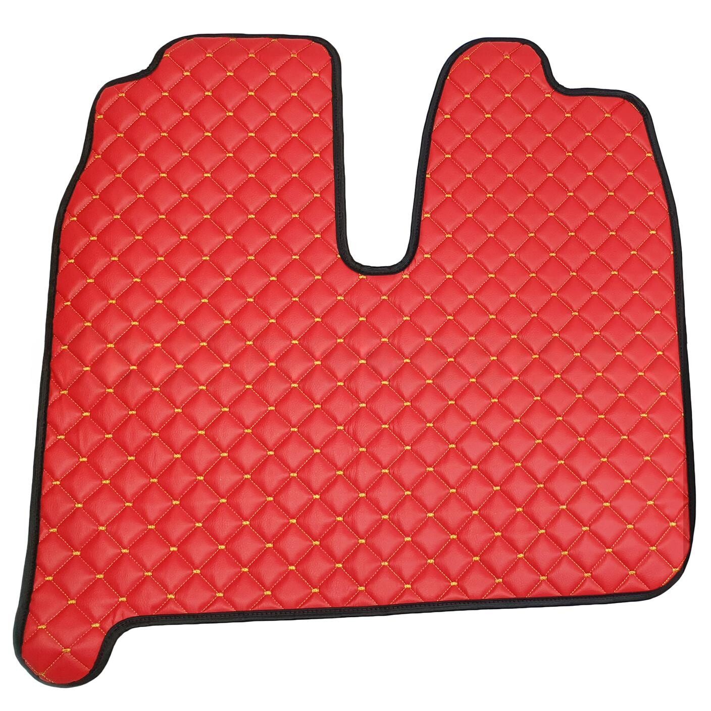 Коврик Экокожа MAN TGA XXL 2000-2011; АКПП,МКПП, красный,