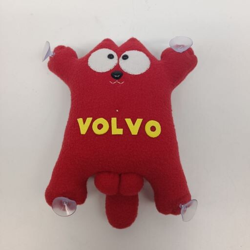 Кот игрушка VOLVO красный