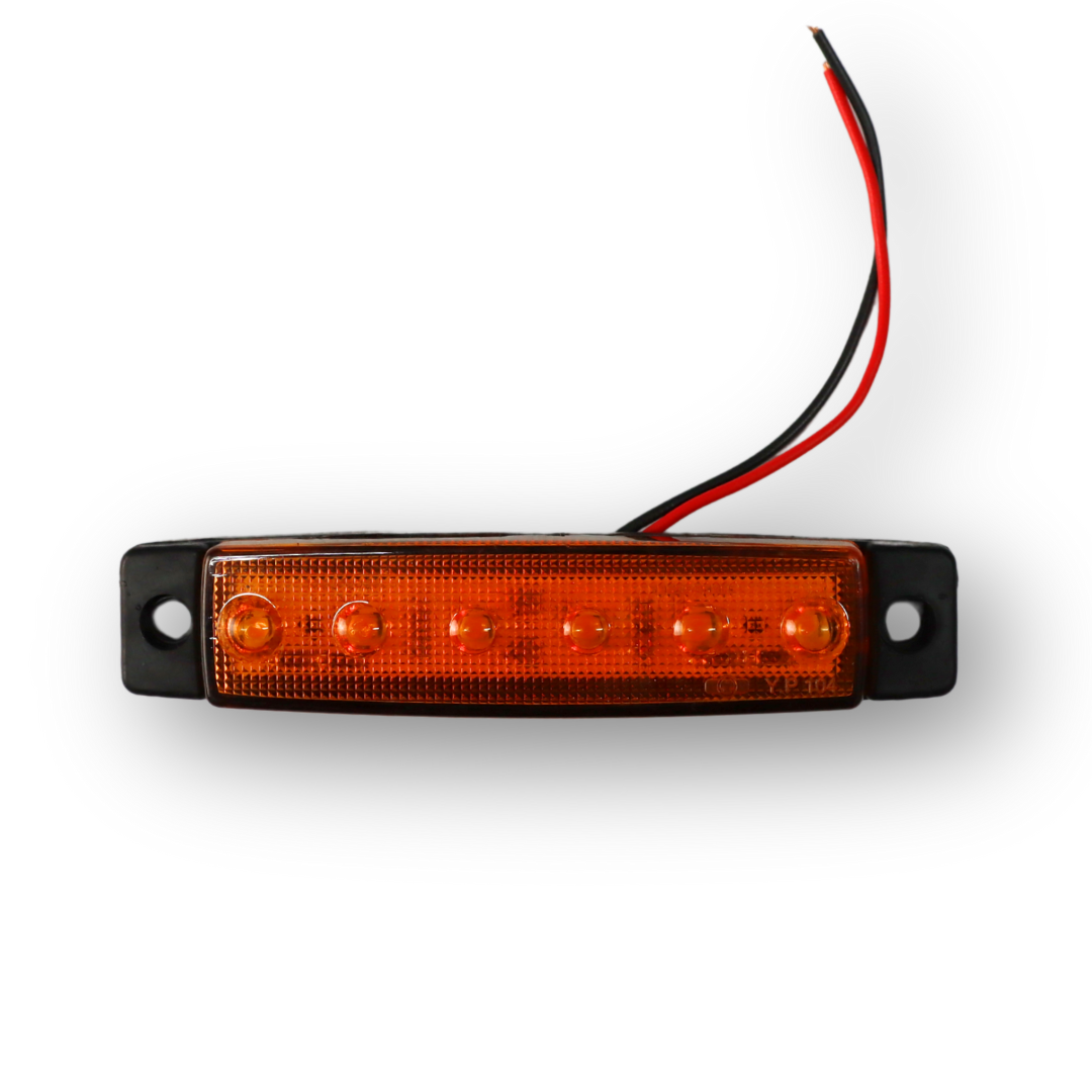 Фонарь габаритный LED 6 желтый с креплением