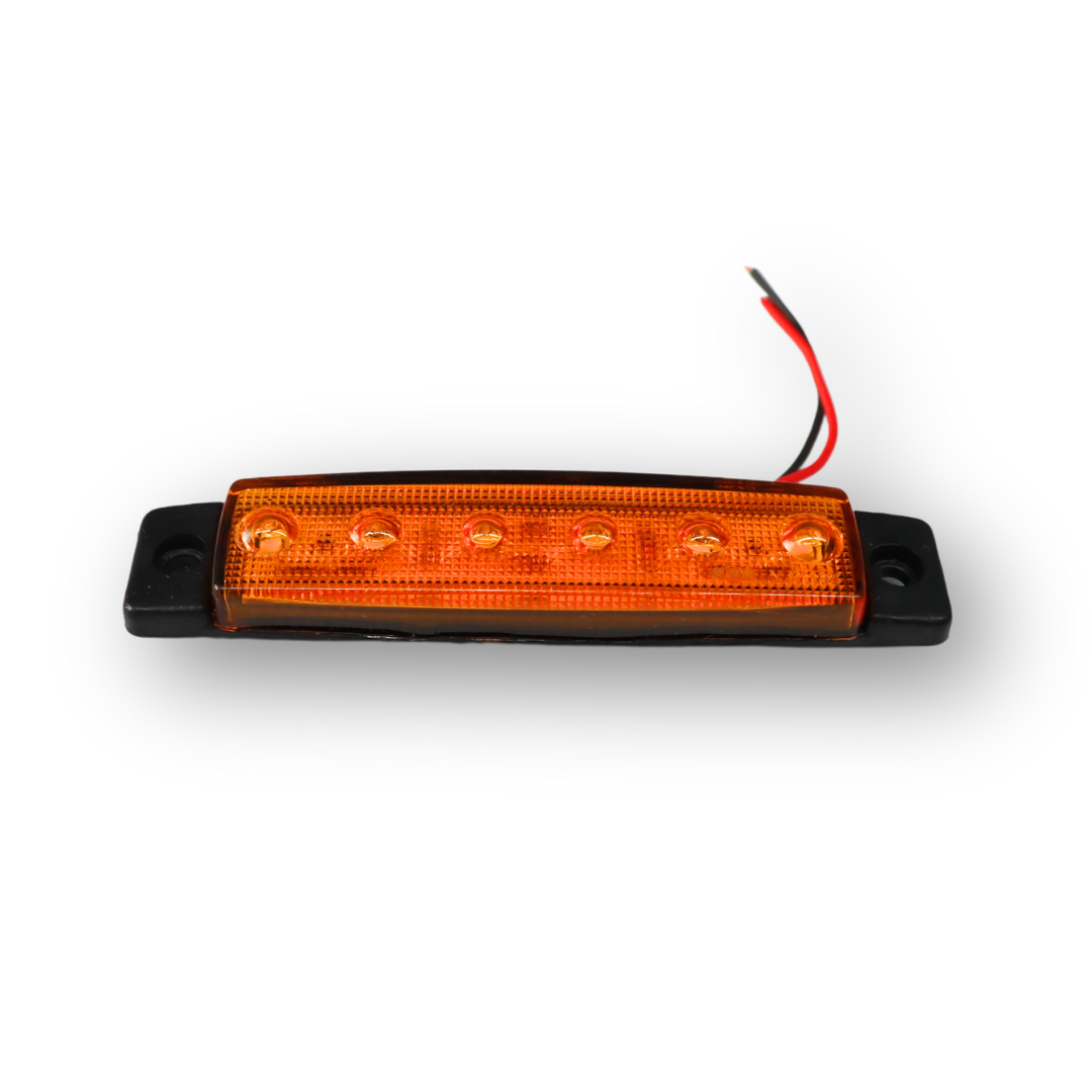 Фонарь габаритный LED 6 желтый с креплением