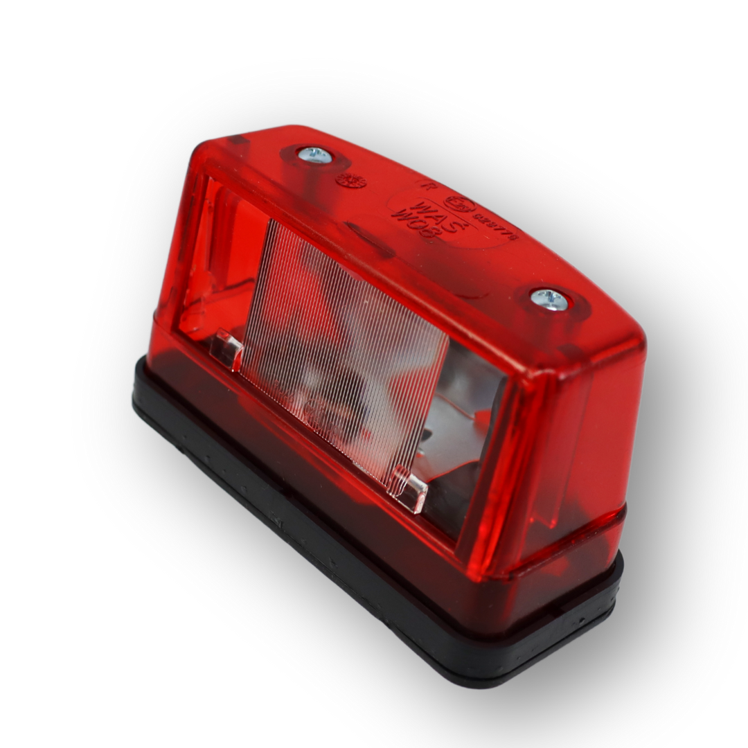 Подсветка номера 12V \ 24V  красная (лампа )\WAS\