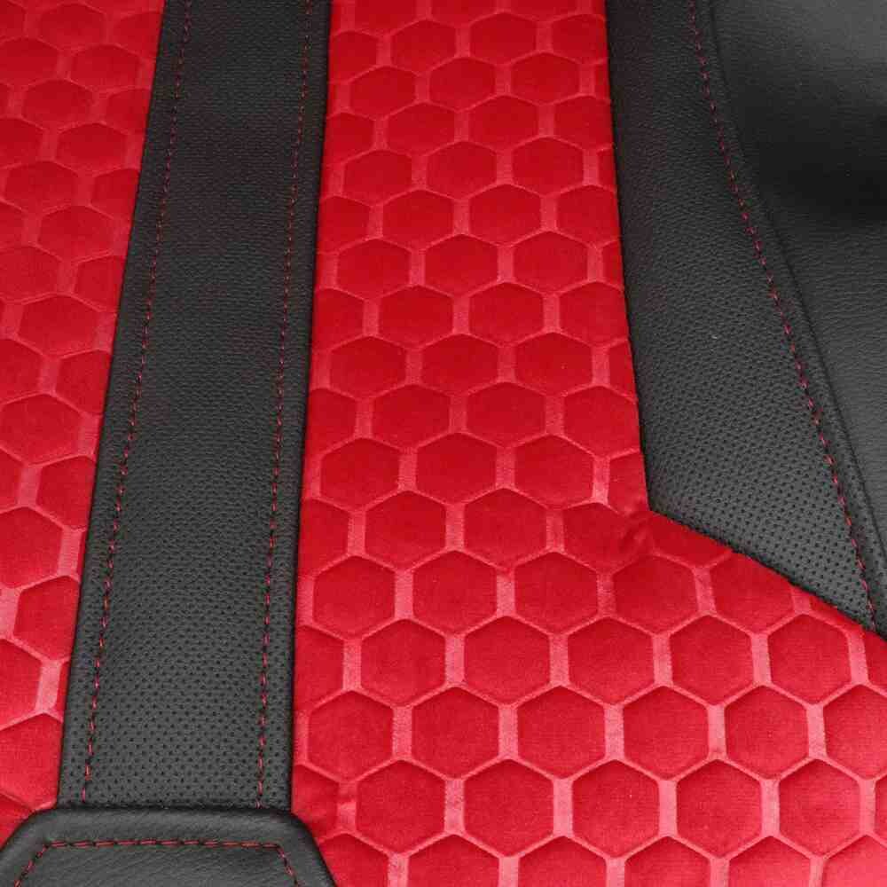 Чохол на сидіння Enterprise SCANIA R,G,P (2004-2017) водій пілот - пас. складне,  червоний