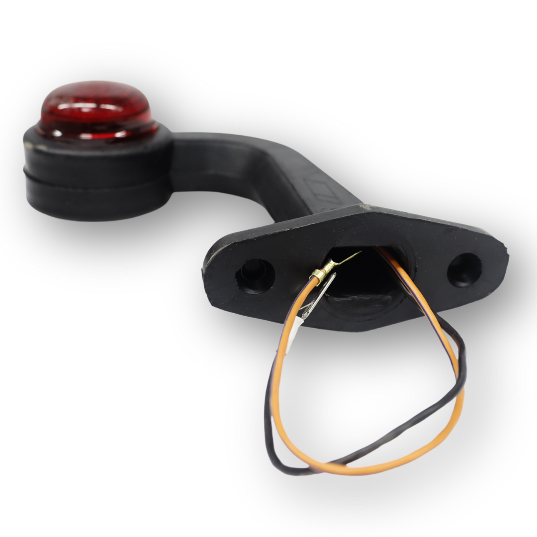 Фонарь габаритный рог двухцветный кривой средний 16см \ST-pol\ Фонарь габаритный рог двухцветный кривой средний 16см \ST-pol\