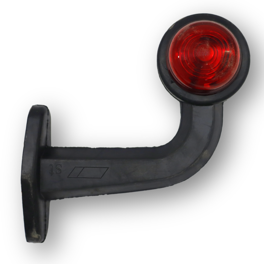 Фонарь габаритный рог двухцветный кривой средний 16см \ST-pol\ Фонарь габаритный рог двухцветный кривой средний 16см \ST-pol\