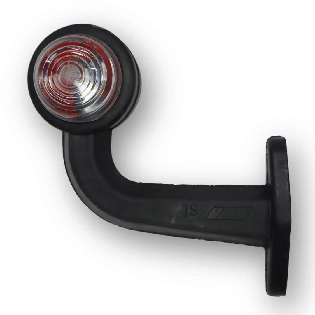 Фонарь габаритный рог двухцветный кривой средний 16см \ST-pol\ Фонарь габаритный рог двухцветный кривой средний 16см \ST-pol\