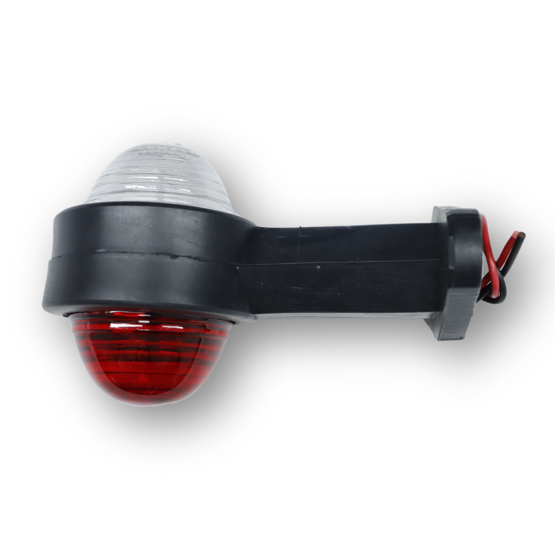 Фонарь габаритный рог  двухцветный прямой 12 см \F.PLAS\