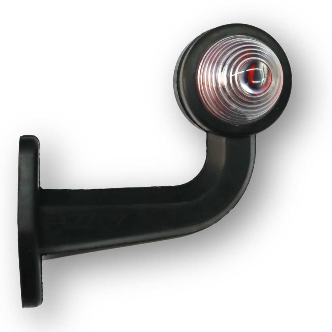 Фонарь габаритный рог двухцветный кривой средний 16см \ST\ Фонарь габаритный рог двухцветный кривой средний 16см \ST\