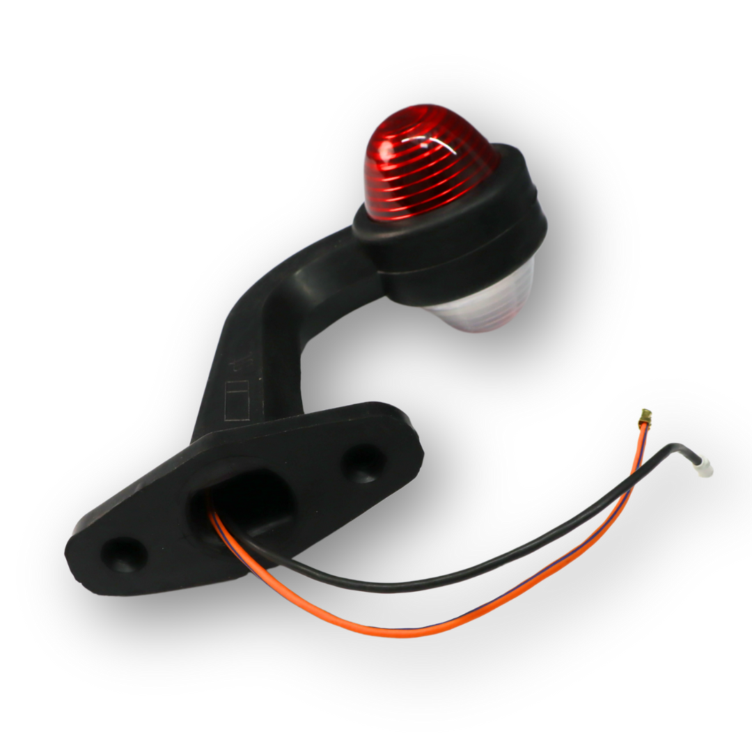 Фонарь габаритный рог двухцветный кривой средний 16см \ST\ Фонарь габаритный рог двухцветный кривой средний 16см \ST\